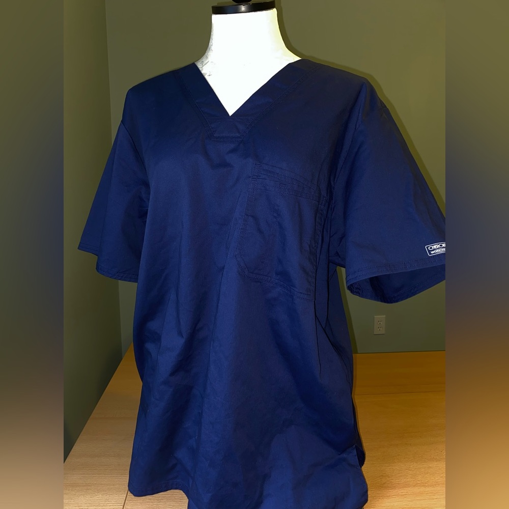 Cherokee Women’s Navy Blue Scrub Top